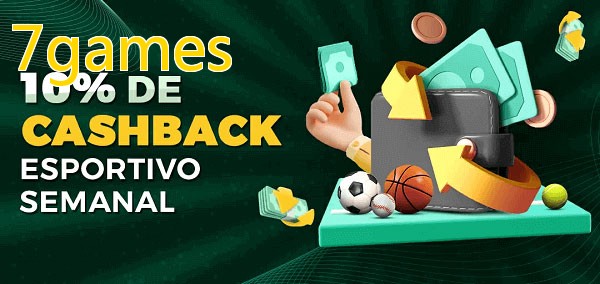 10% de bônus de cashback na 7games